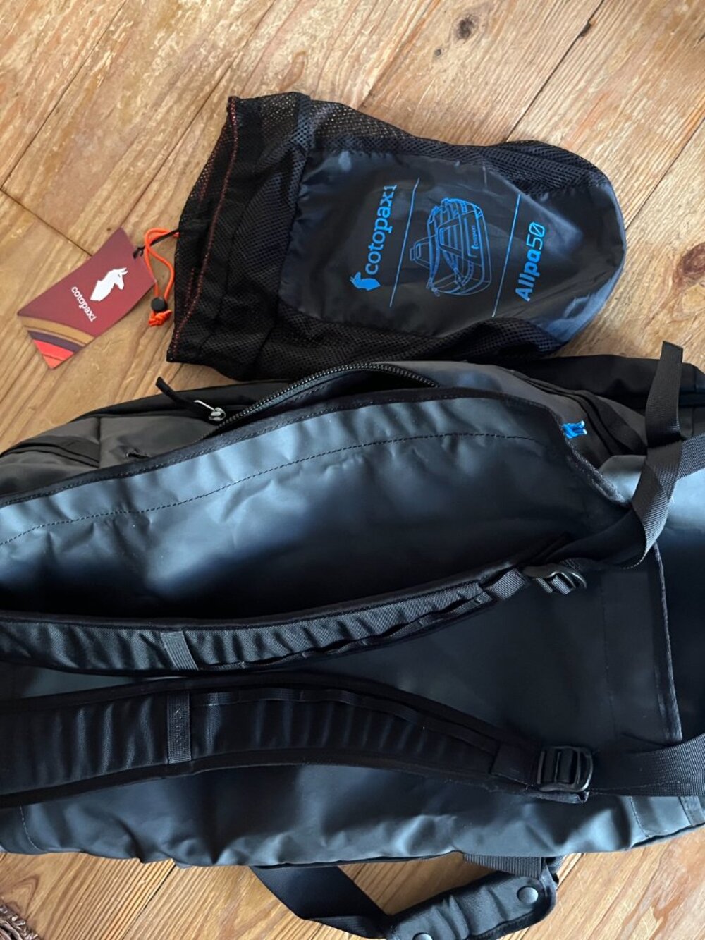 COTOPAXI Allpa 50L Duffel Bag Black NWT - Picture 8 of 15